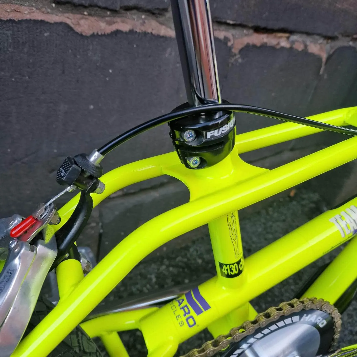 Haro 1989 Bashguard Team Master Bike Neon Yellow