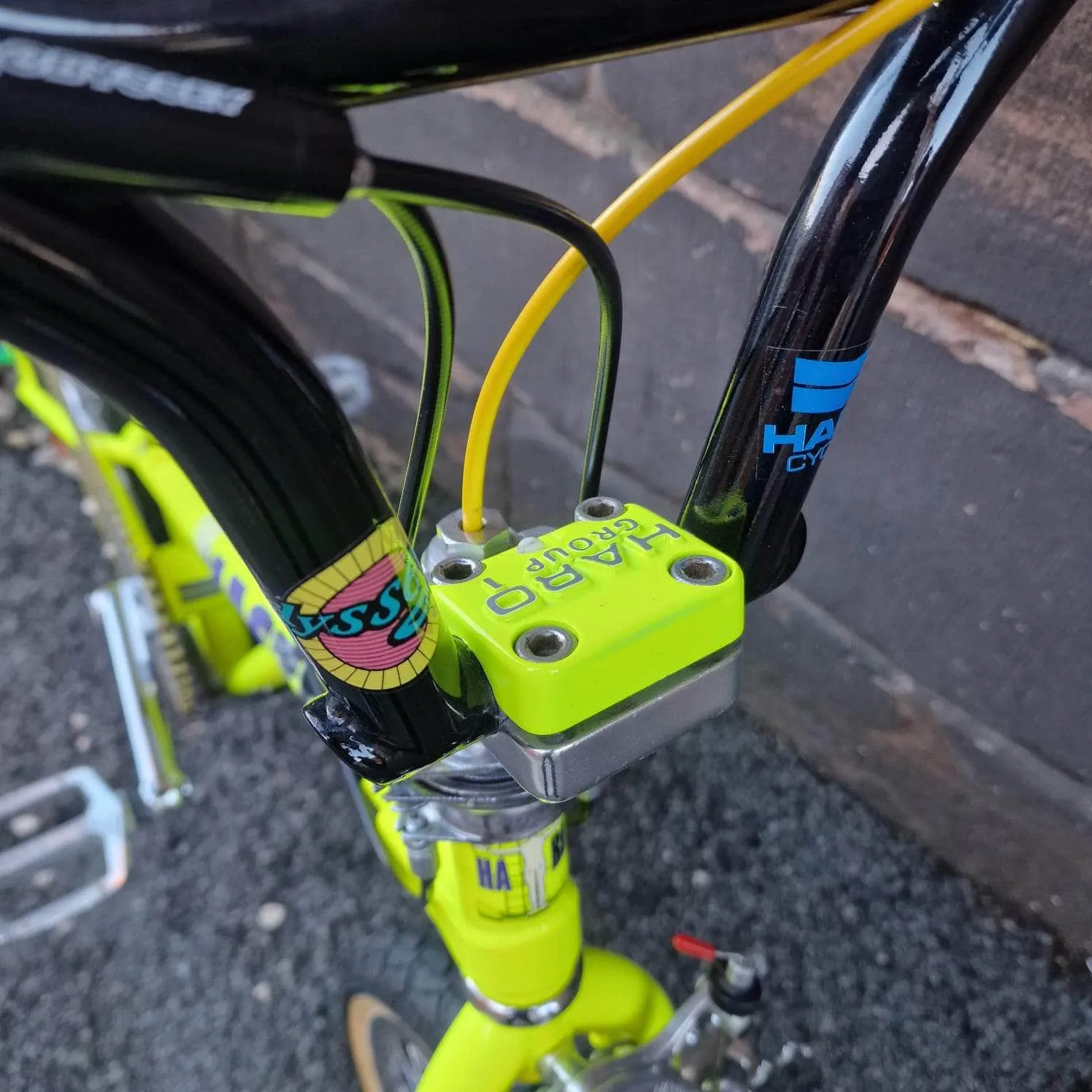 Haro 1989 Bashguard Team Master Bike Neon Yellow