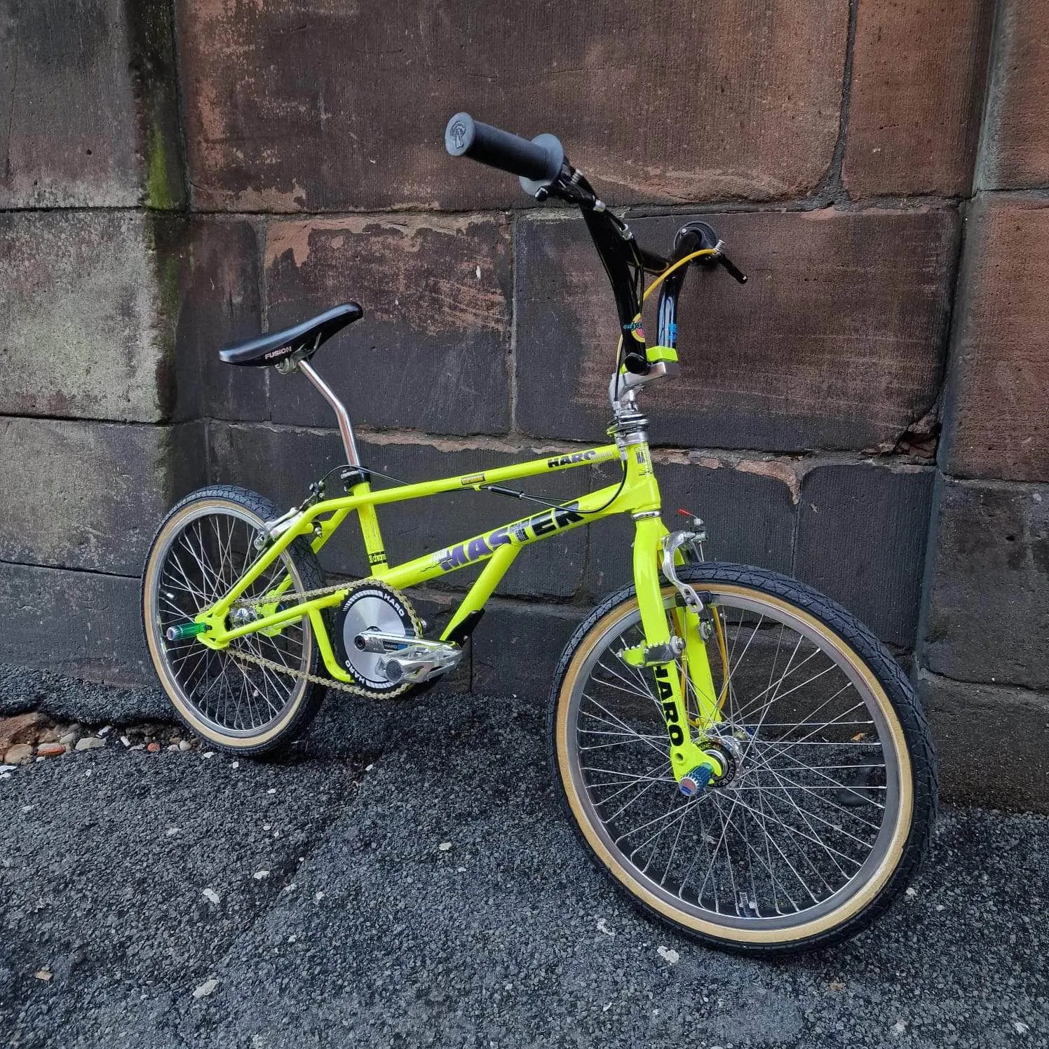 Haro 1989 Bashguard Team Master Bike Neon Yellow