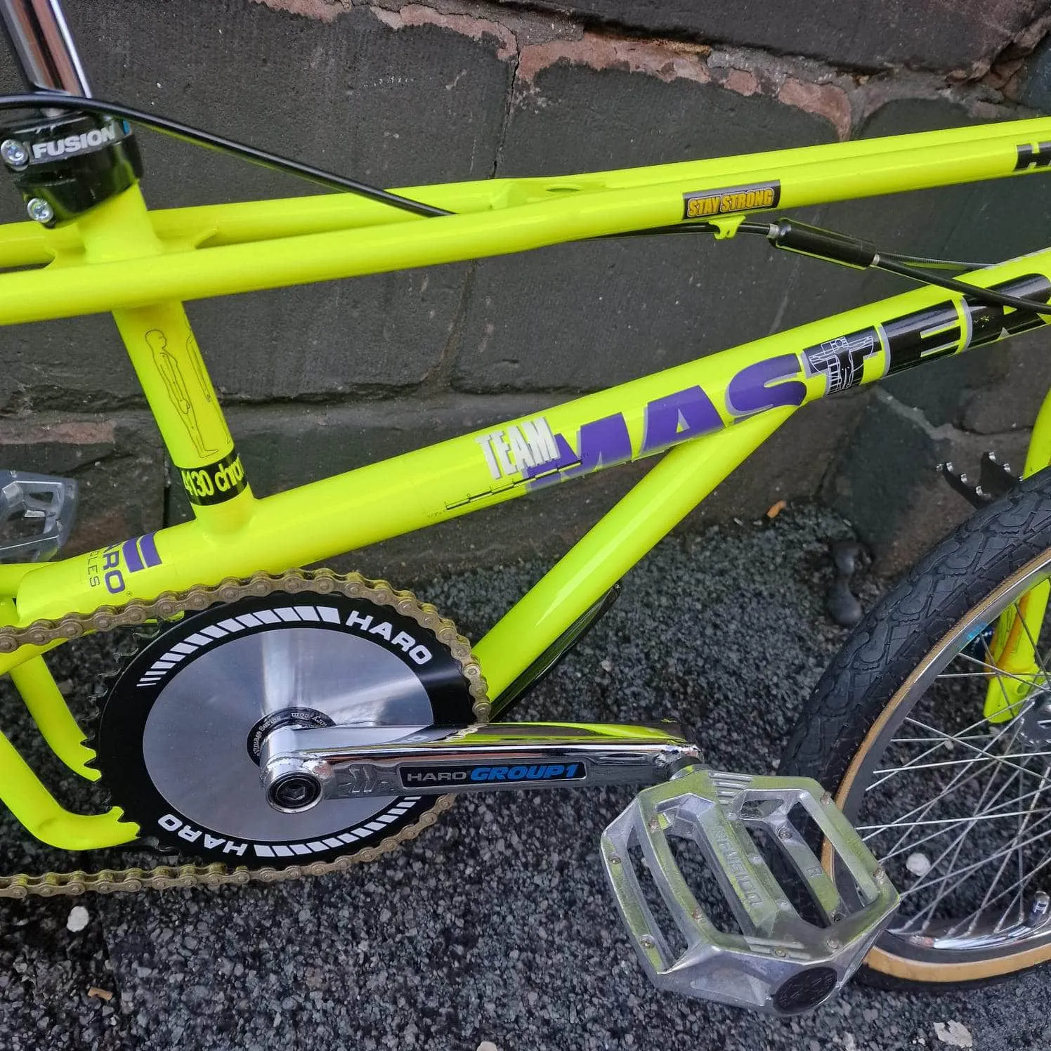 Haro 1989 Bashguard Team Master Bike Neon Yellow