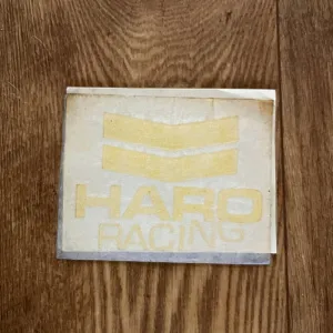 Haro Racing Die-Cut Sticker Yellow NOS