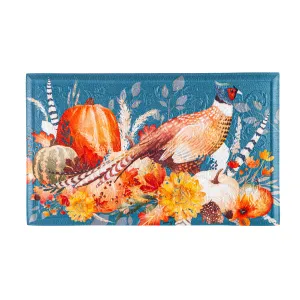 Harvest Quail Embossed Floor Mat,41em2703
