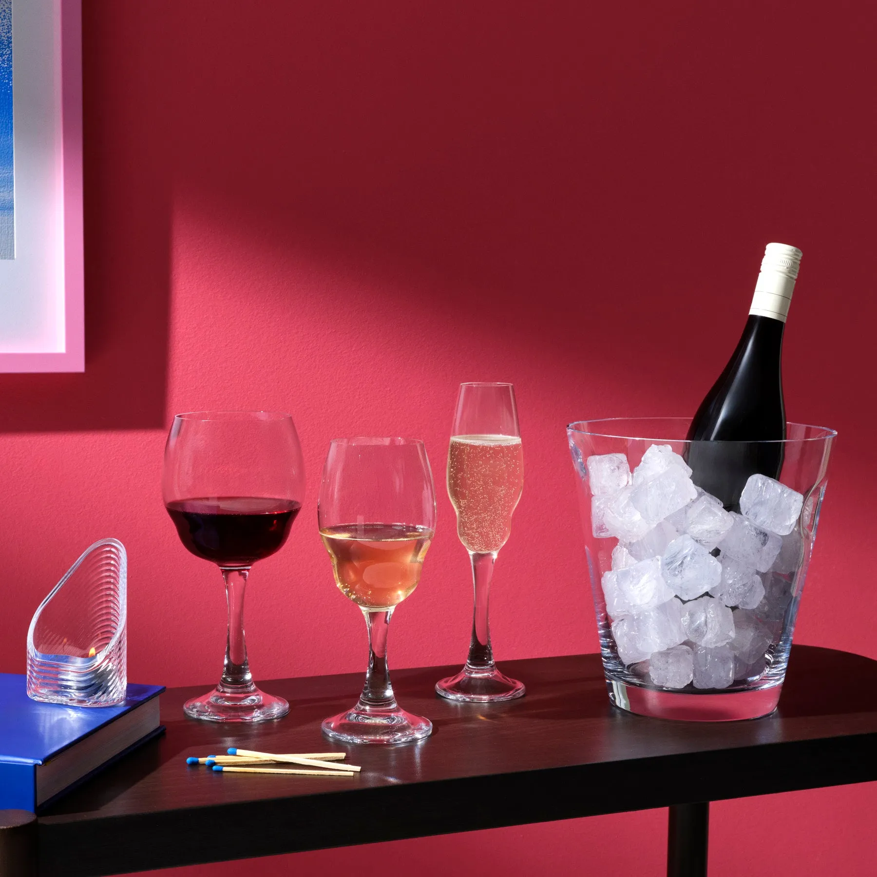 Heads Up Set of 2 Champagne Glasses