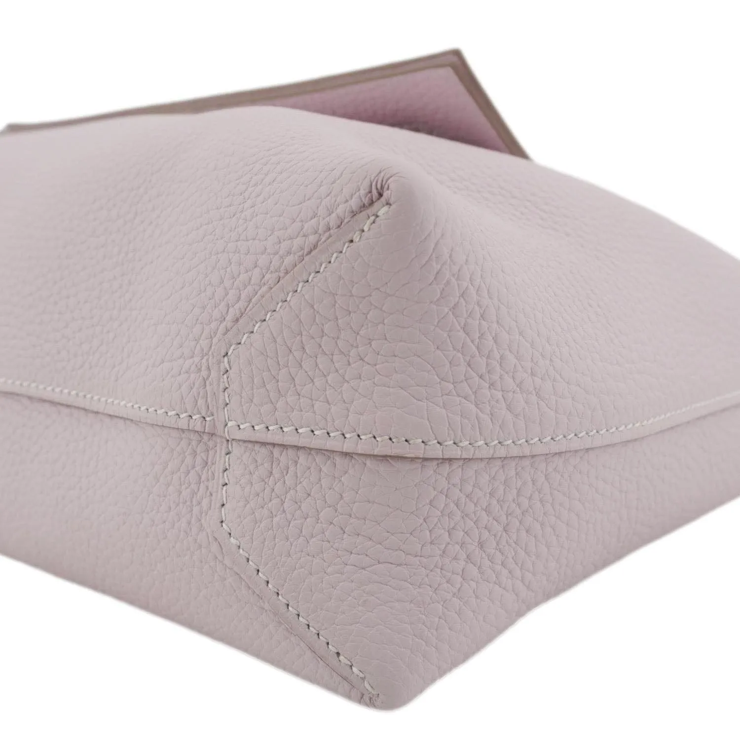 HERMES Cabasellier 31 Taurillon Clemence leather Tote Bag Light Pink