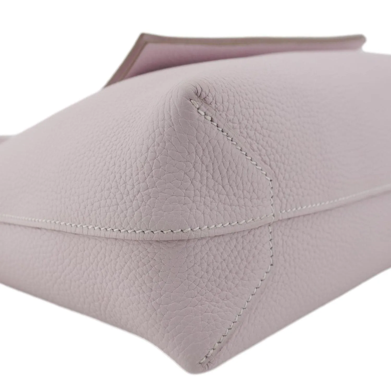 HERMES Cabasellier 31 Taurillon Clemence leather Tote Bag Light Pink