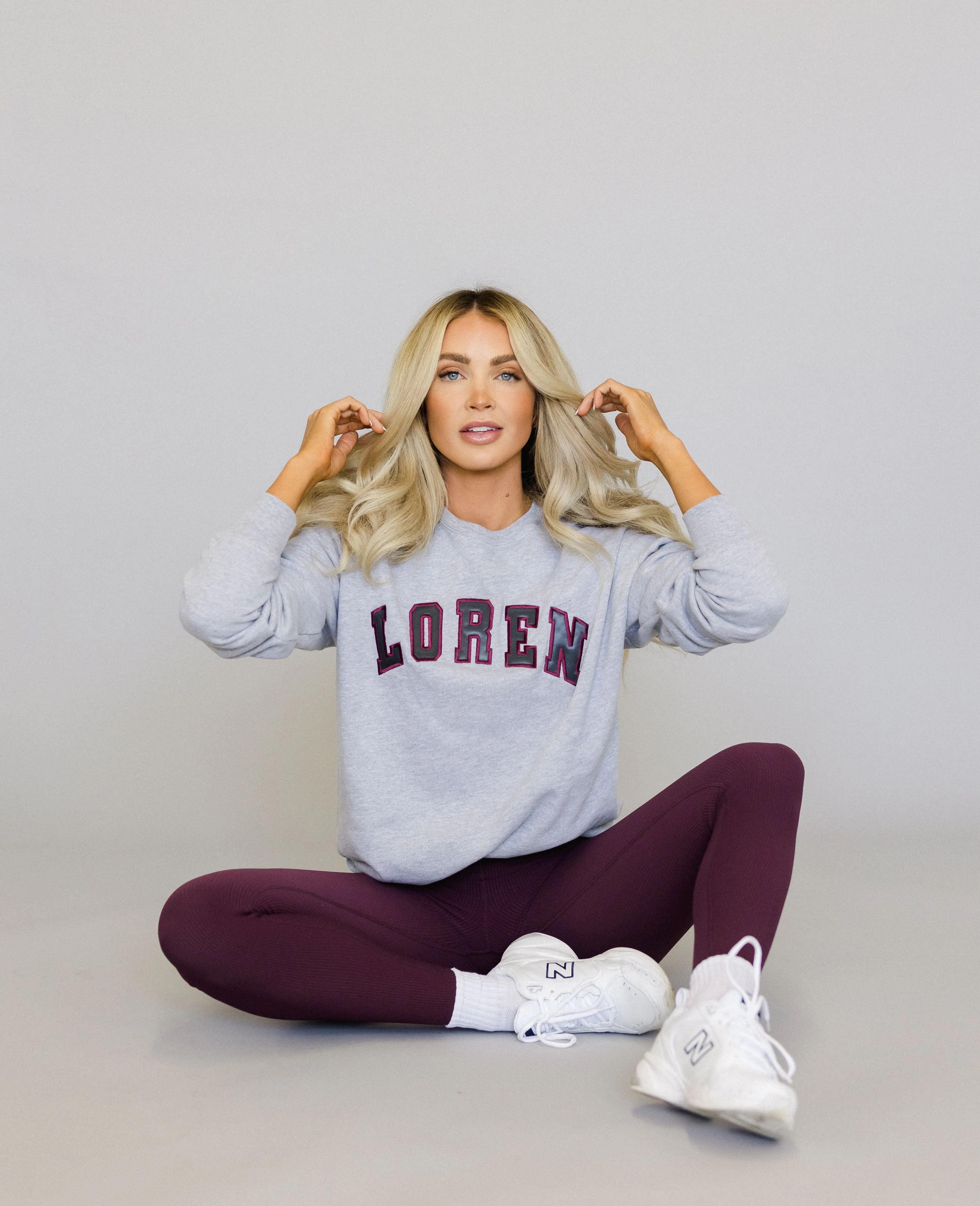 High Rise Ribbed Legging - Wine