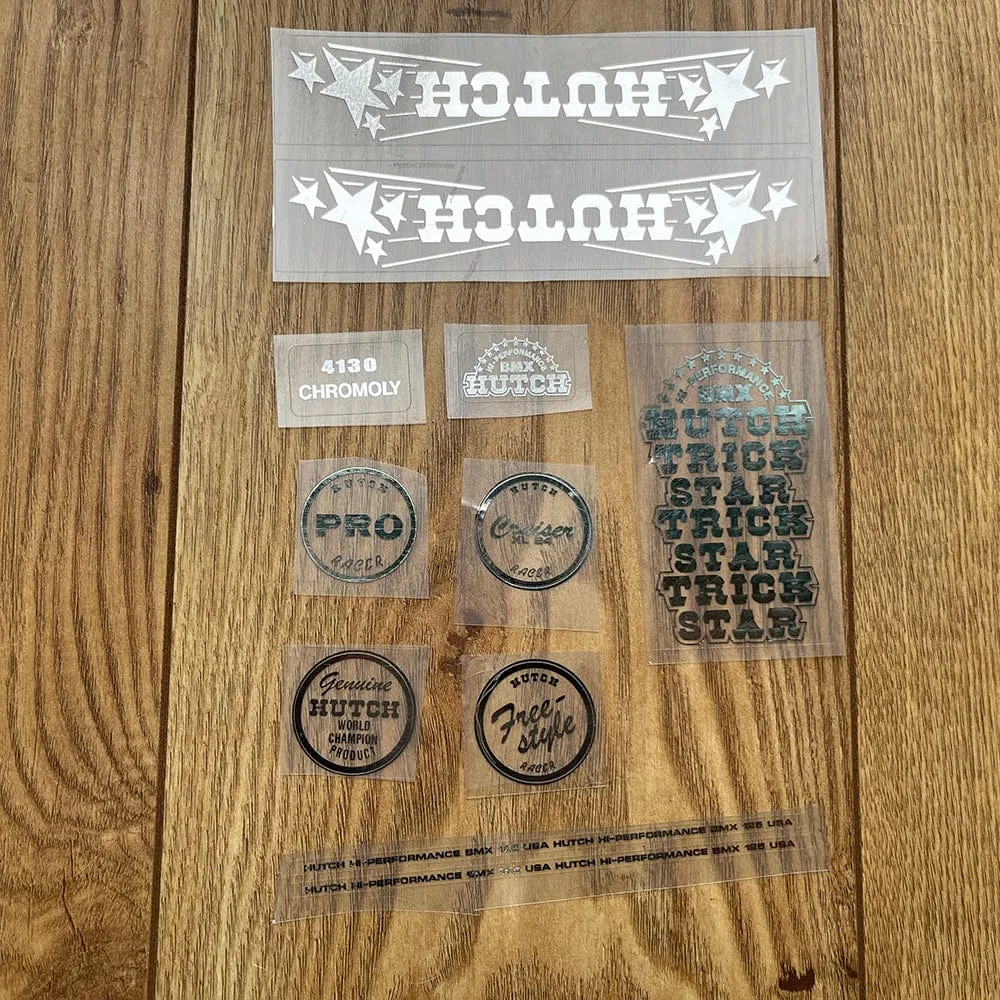 Hutch Frame Sticker Chrome on Clear
