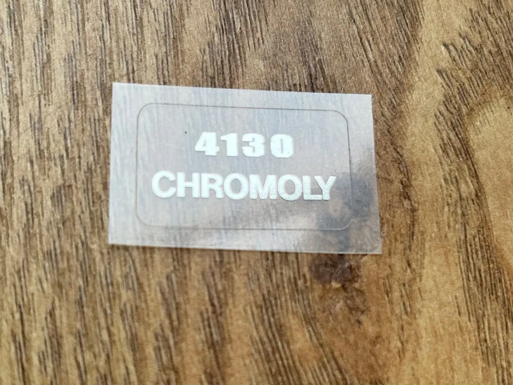 Hutch Frame Sticker Chrome on Clear