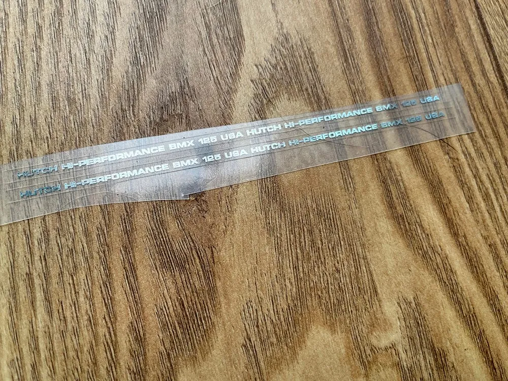 Hutch Frame Sticker Chrome on Clear