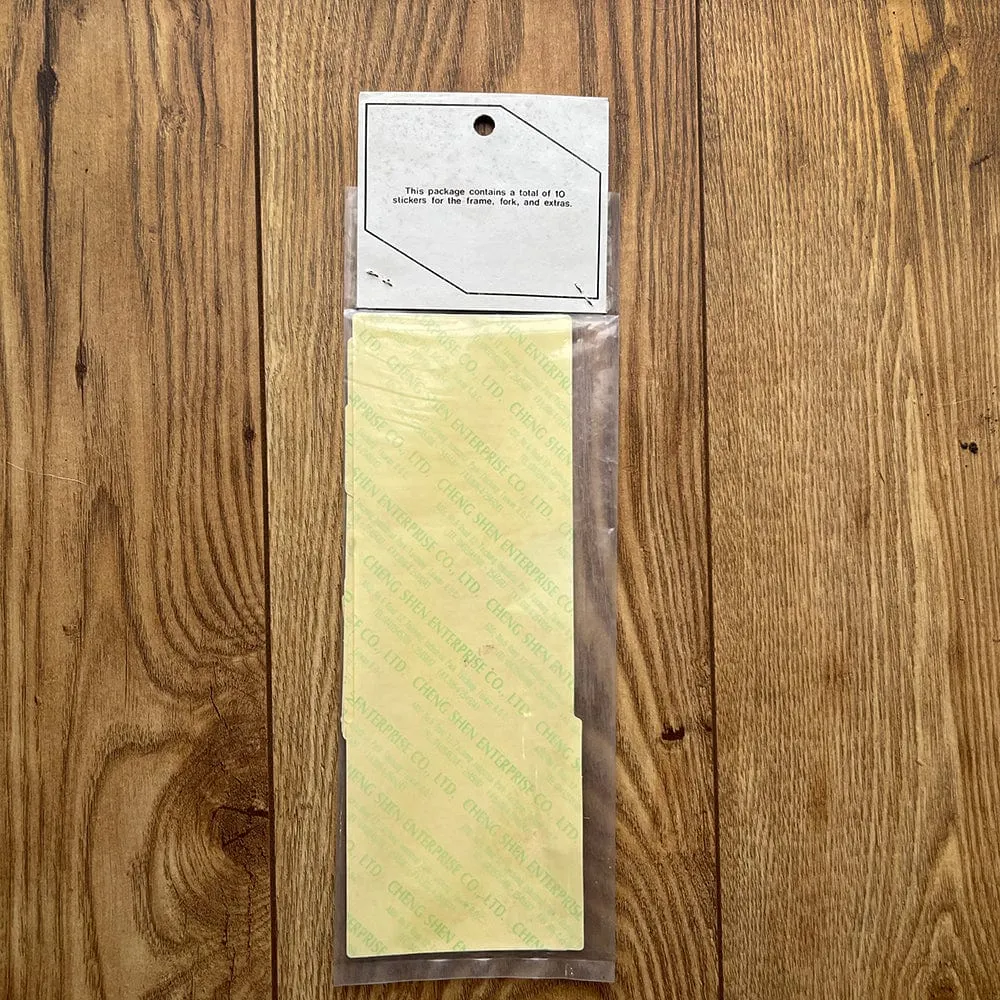 Hutch Jet Complete Frame and Fork Sticker Set NOS