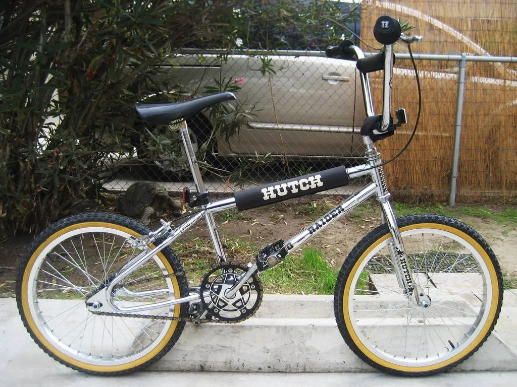 Hutch Pro Raider Downtube Frame Sticker NOS Chrome