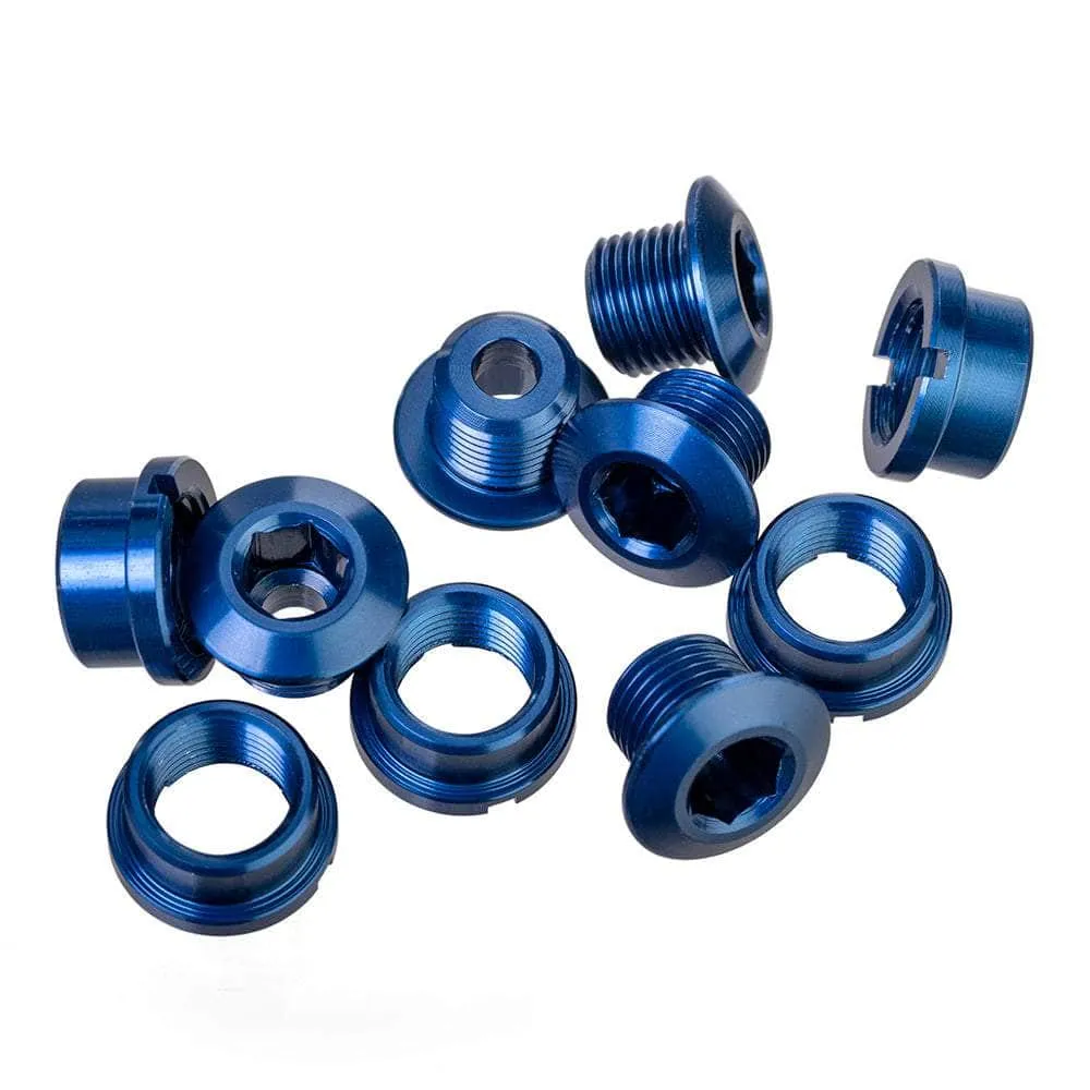 ID Coloured Alloy Chainring Bolts (5) 6.5mm Single