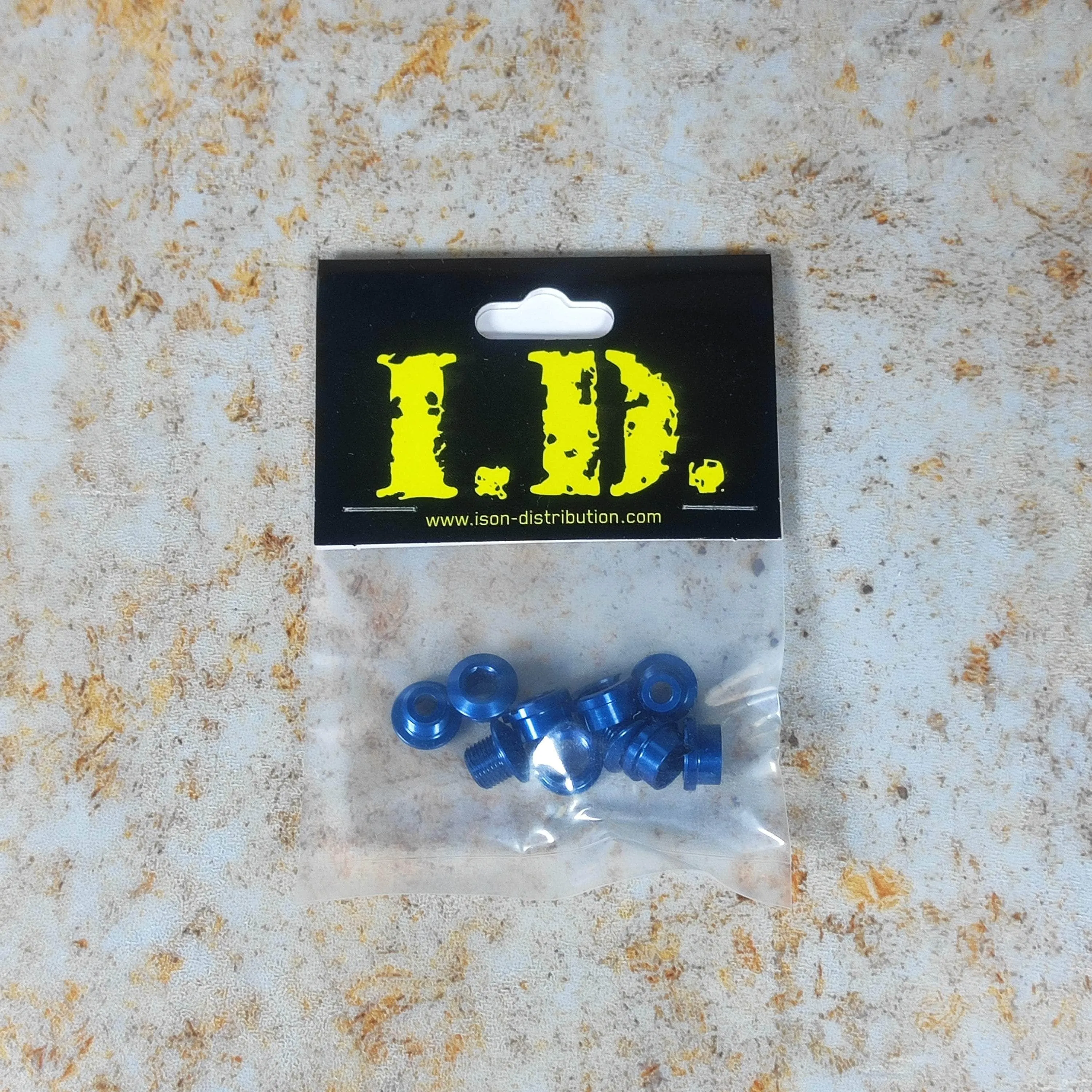 ID Coloured Alloy Chainring Bolts (5) 6.5mm Single