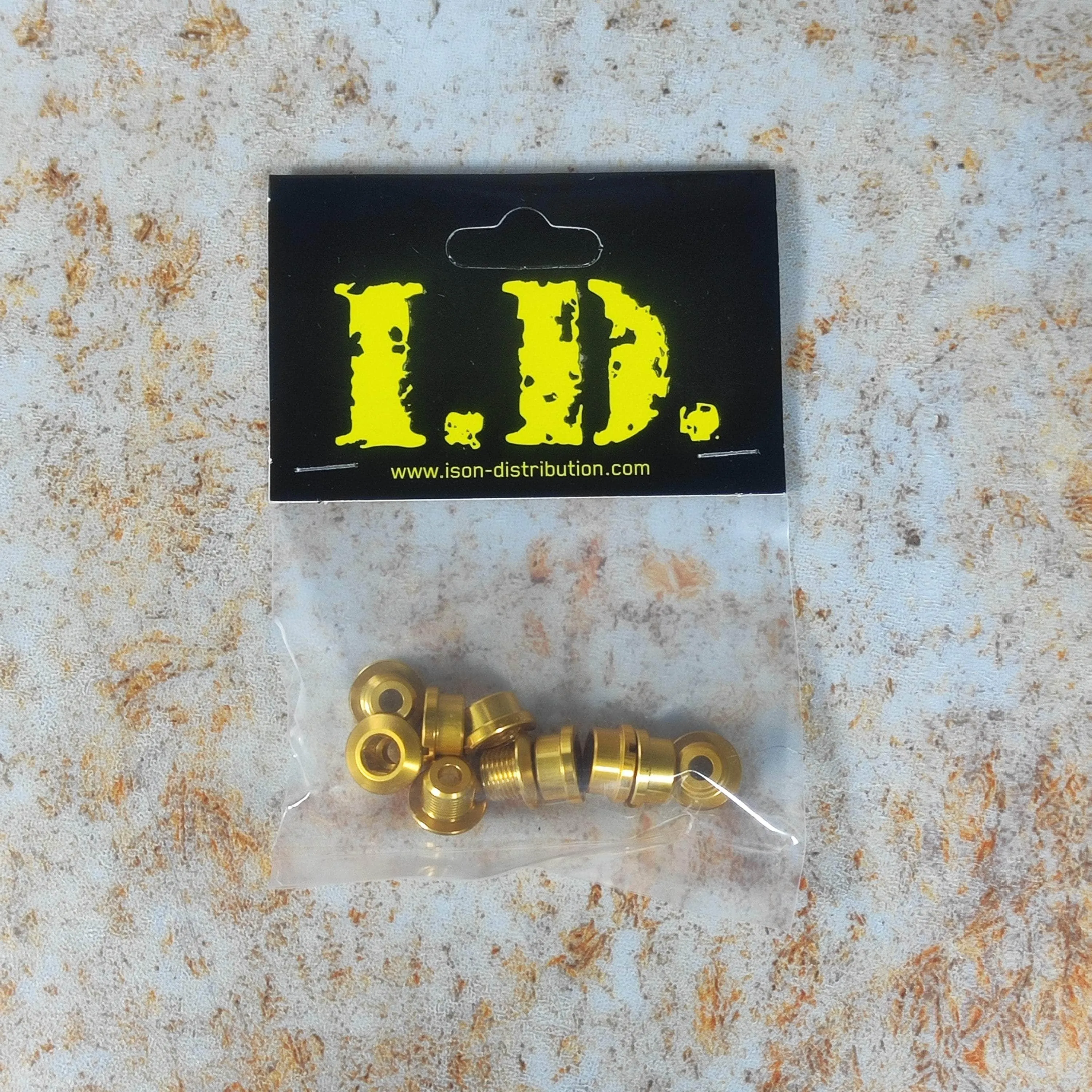 ID Coloured Alloy Chainring Bolts (5) 6.5mm Single