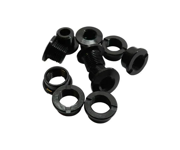 ID Coloured Alloy Chainring Bolts (5) 6.5mm Single
