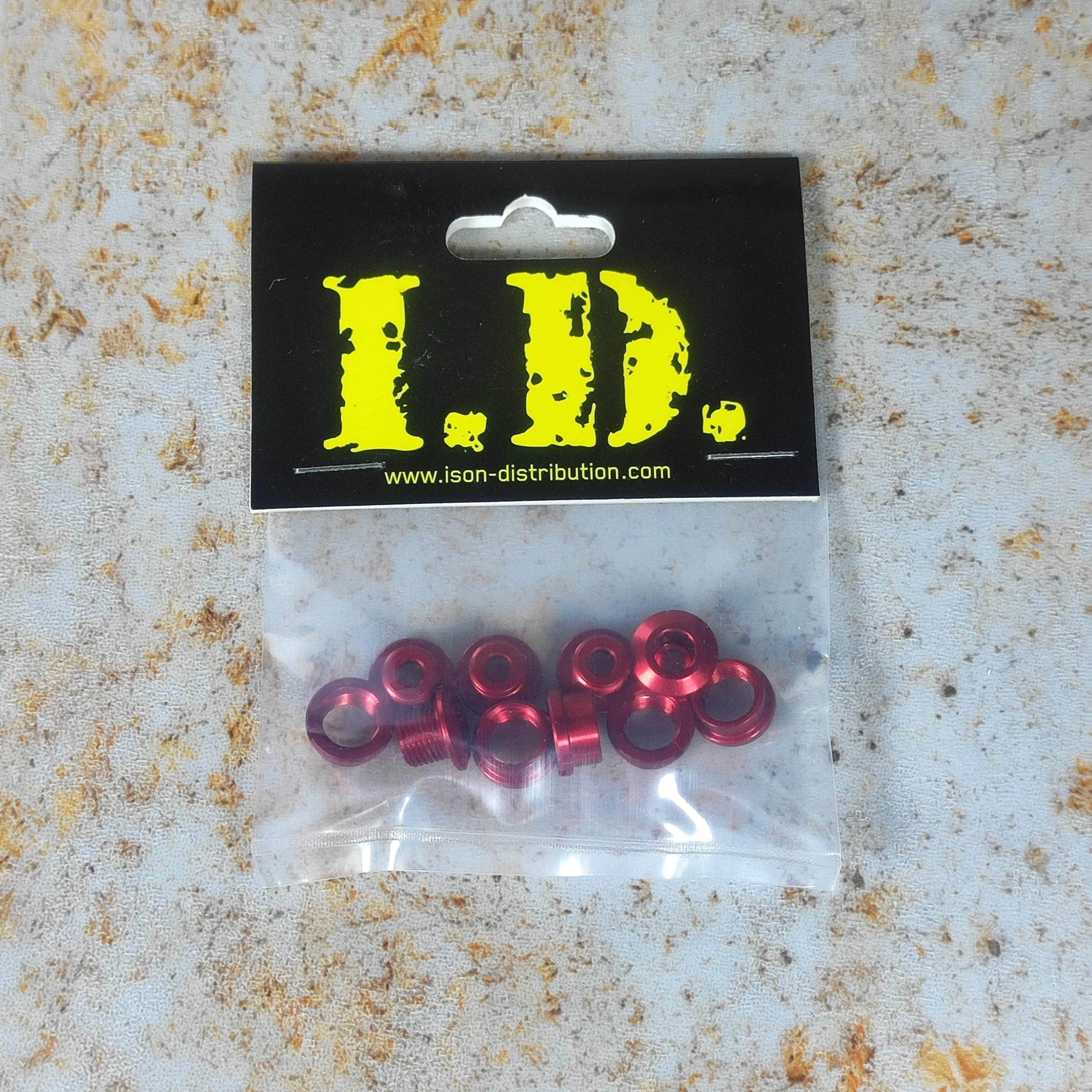 ID Coloured Alloy Chainring Bolts (5) 6.5mm Single