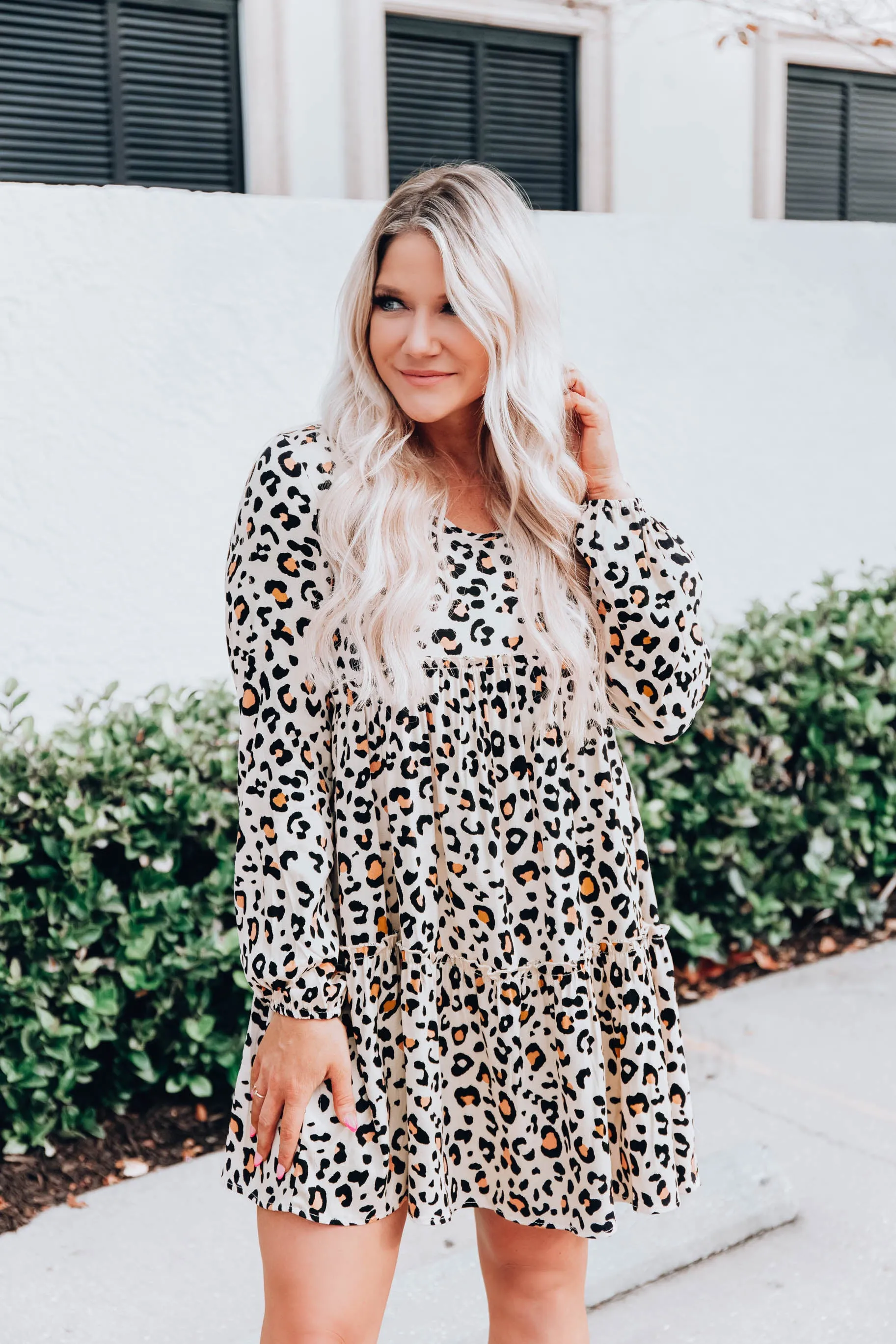 Instinctively Refined Baby Doll Dress - Cream S-3X