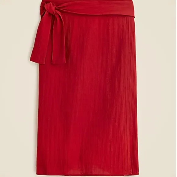 J. Crew CH453 Airy gauze side-tie sarong Berry Sangria NWt size XXS