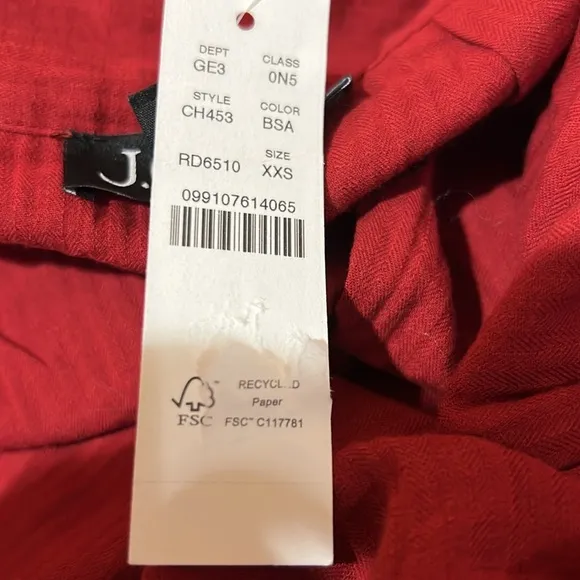 J. Crew CH453 Airy gauze side-tie sarong Berry Sangria NWt size XXS