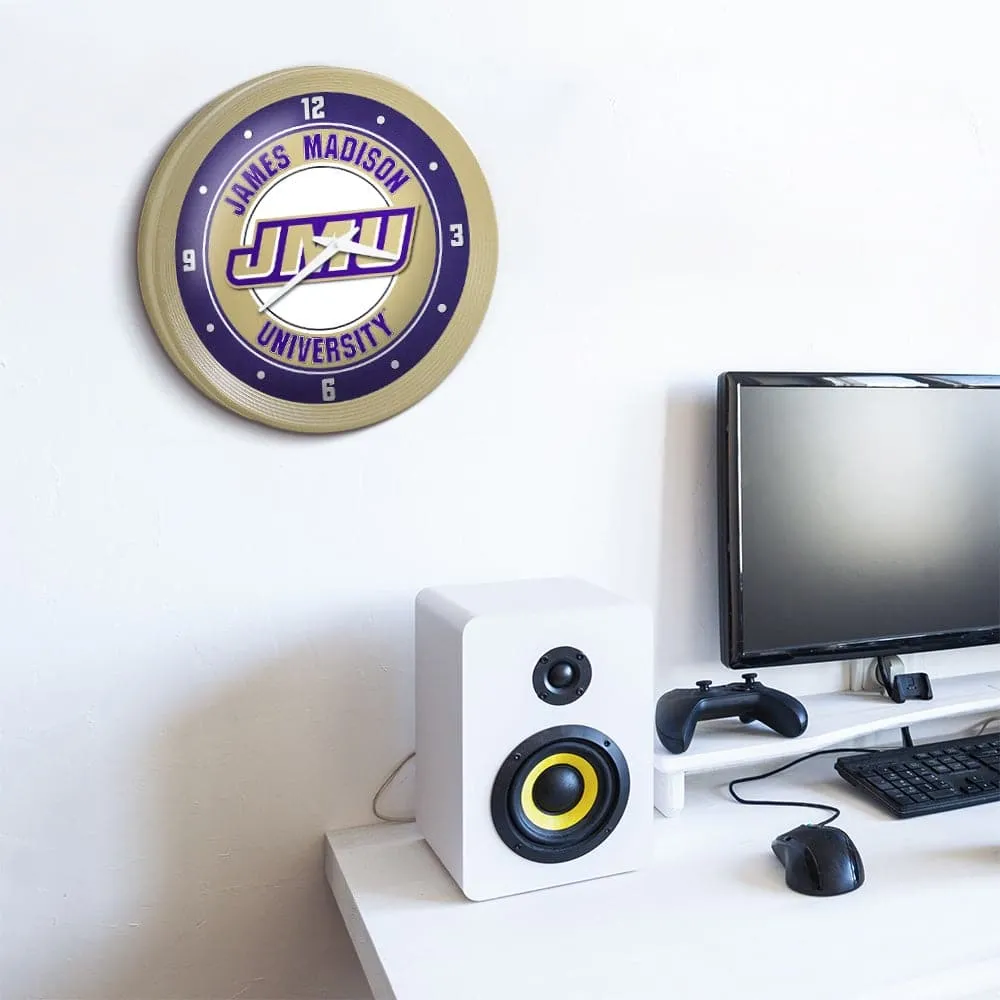 James Madison Dukes: Ribbed Frame Wall Clock