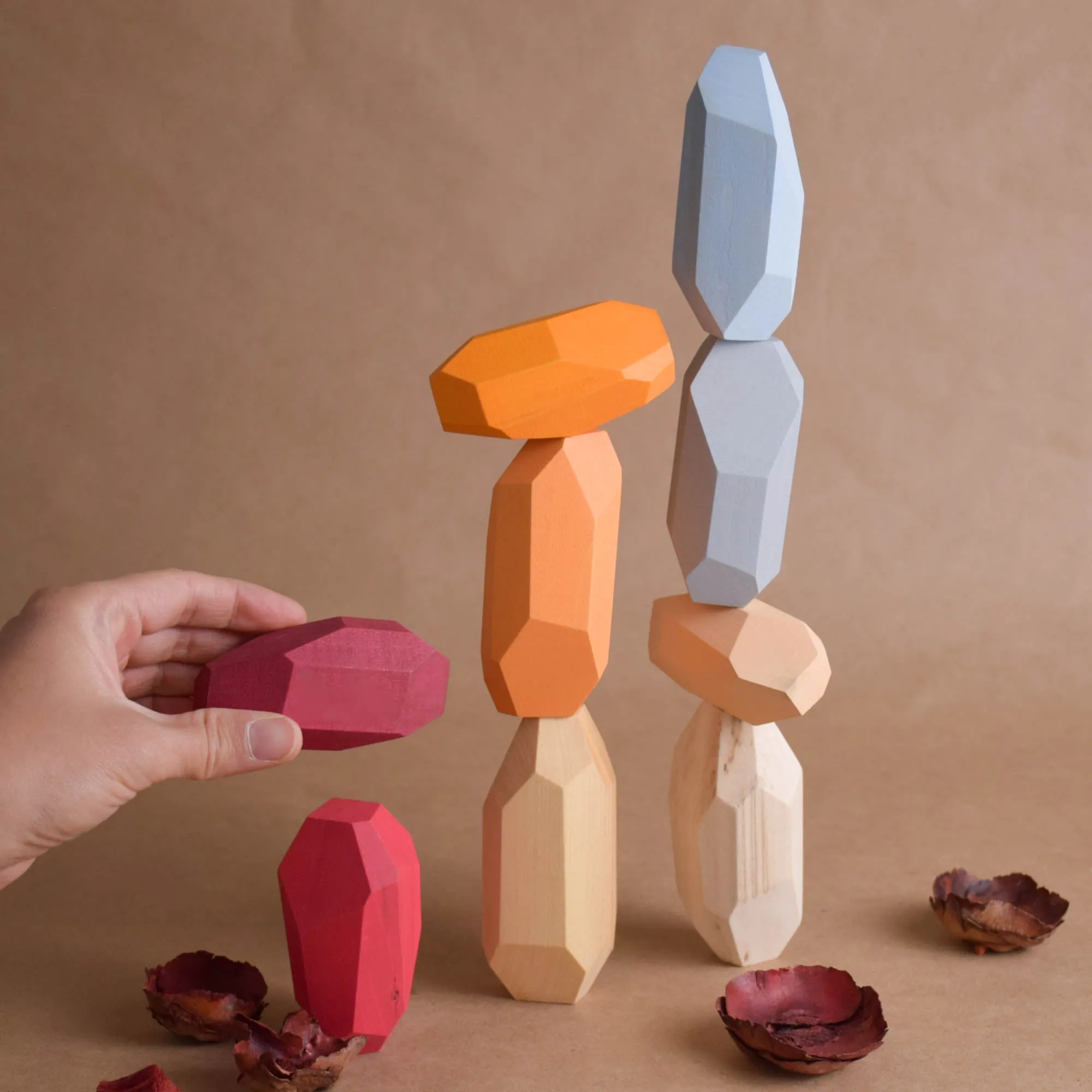 Japanese Wooden Balancing Blocks