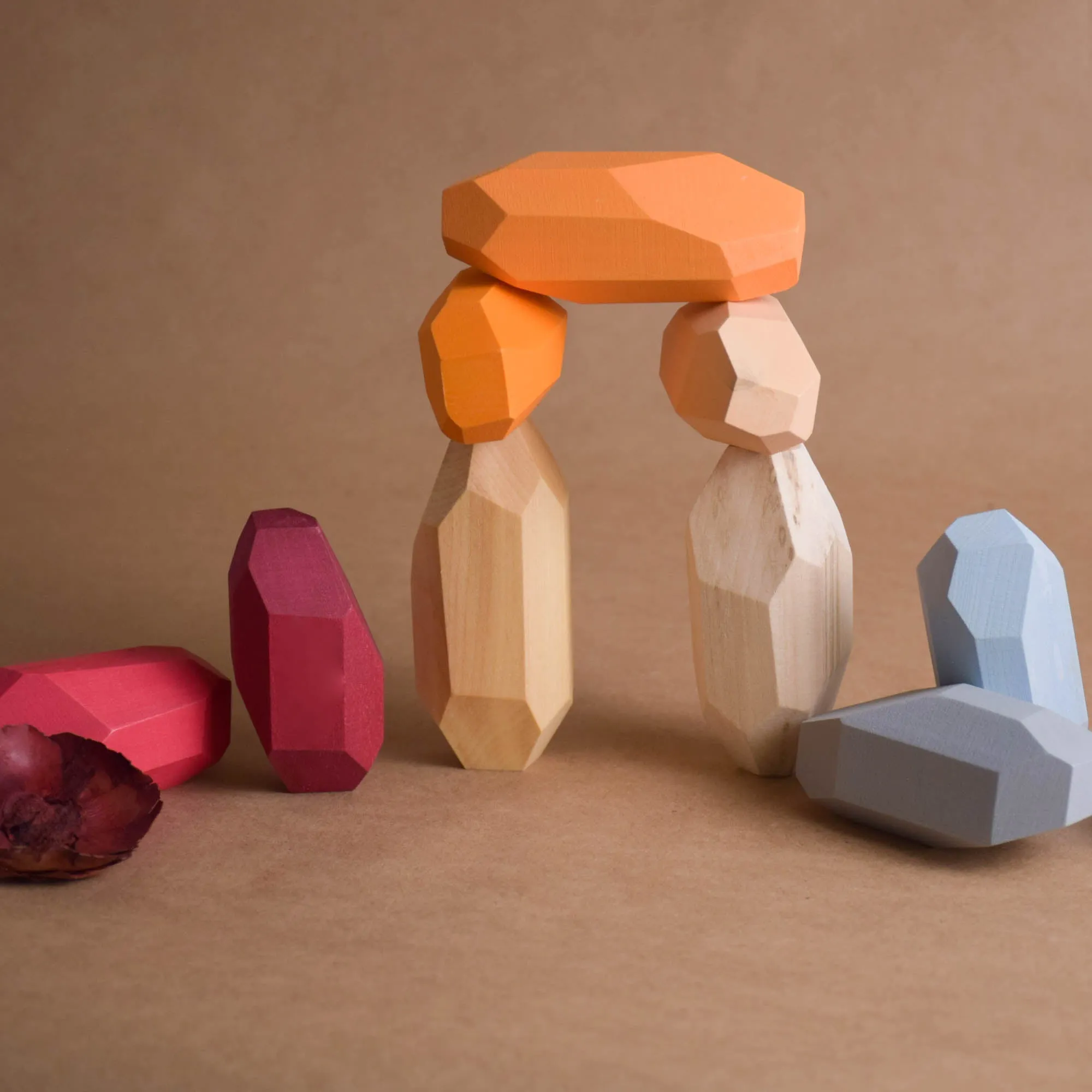 Japanese Wooden Balancing Blocks