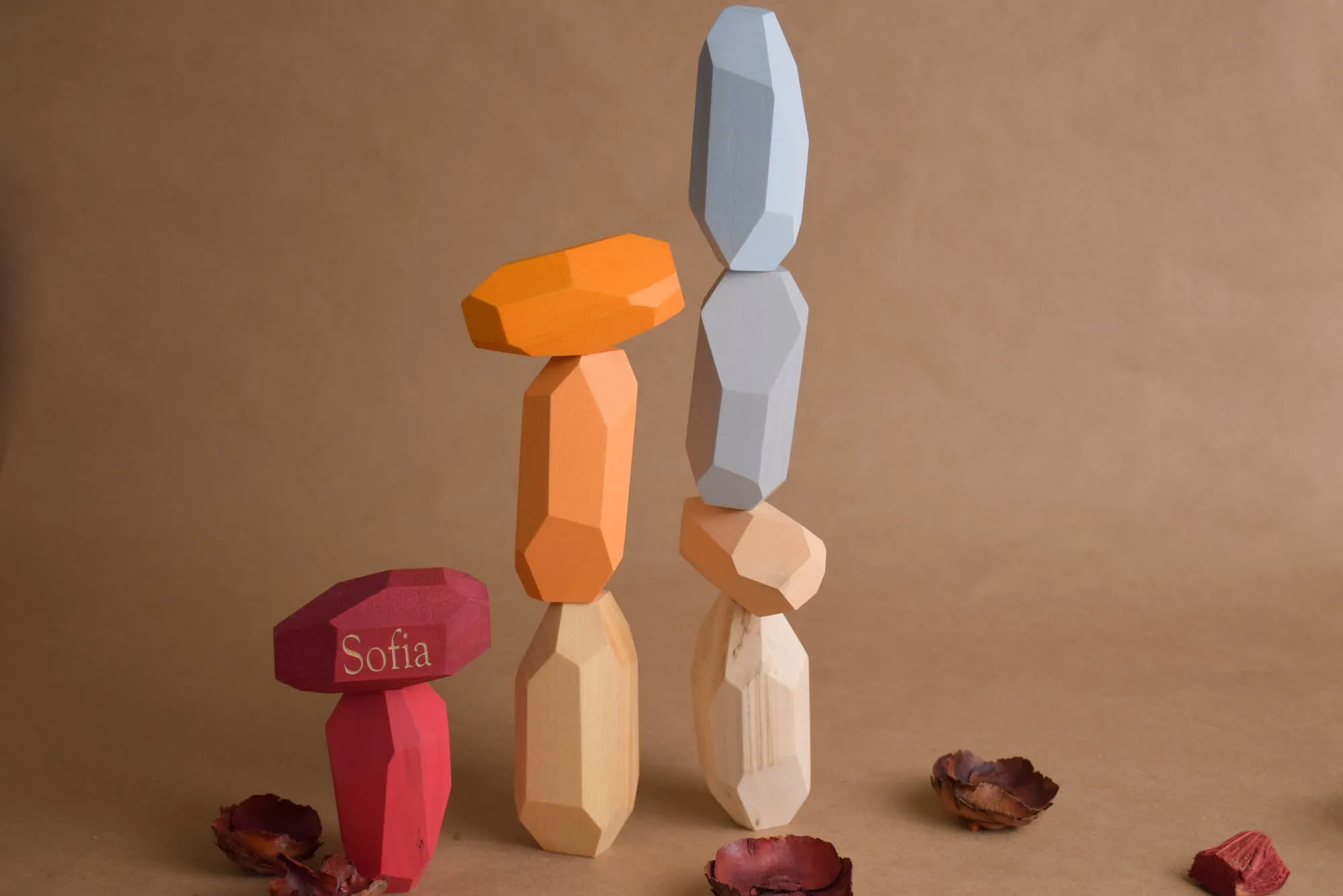 Japanese Wooden Balancing Blocks