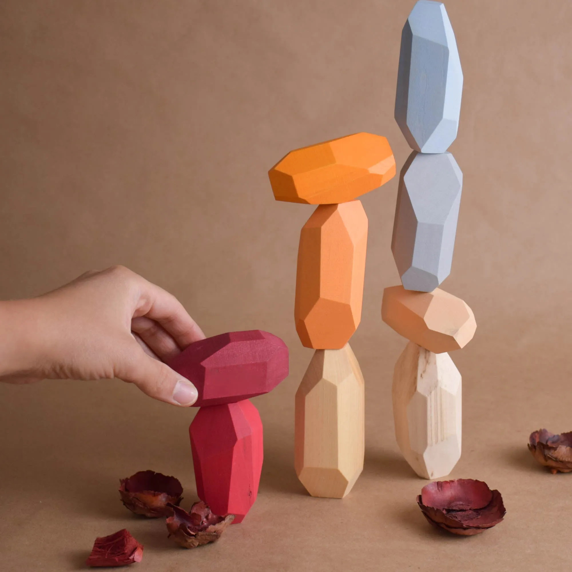 Japanese Wooden Balancing Blocks