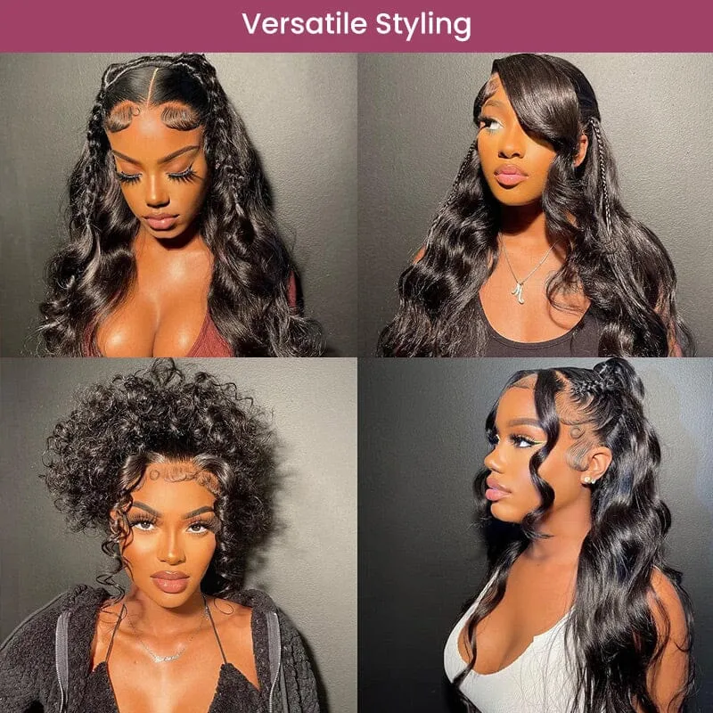 Jerry Curly Natural Black 360 Lace Frontal Human Hair Wig Free Part