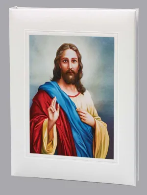 Jesus Funeral Guest Book - 6 Ring - ST8547-BK