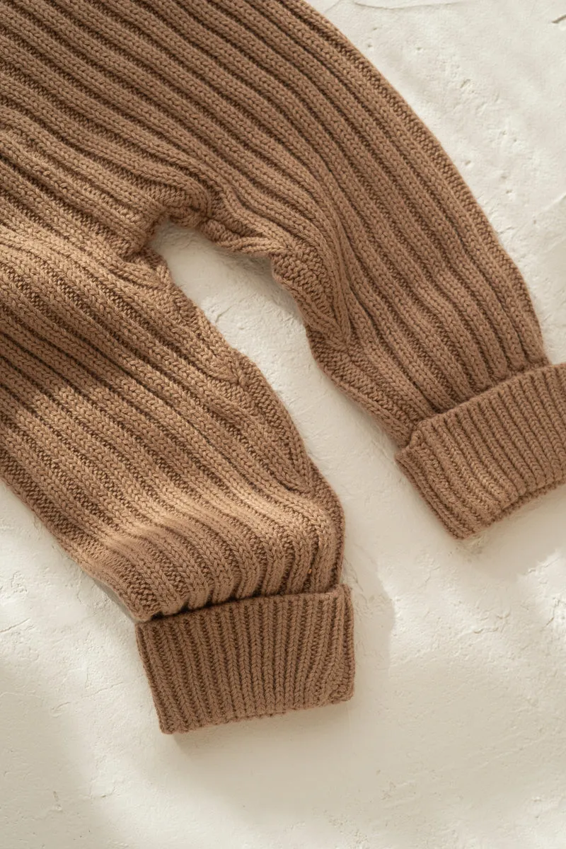 Joey Ribbed Pants - Chocolate