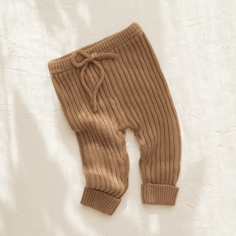 Joey Ribbed Pants - Chocolate
