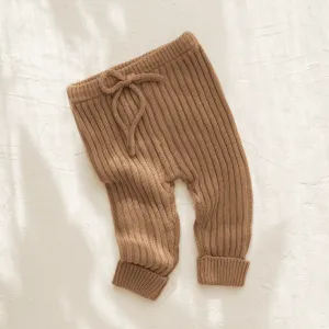 Joey Ribbed Pants - Chocolate