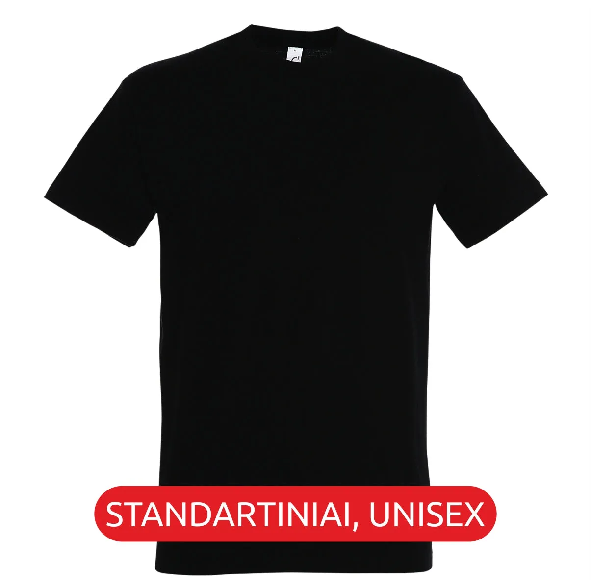 Juodi UNISEX marškinėliai "Peace, love and oldschool"