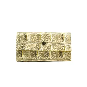 Kacey Wallet - All Embossed w/ Vanilla Jumbo Croc
