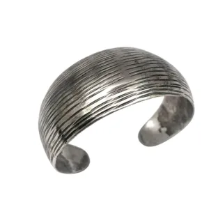 Kashi Embossed Shell Metal Cuff Bracelet