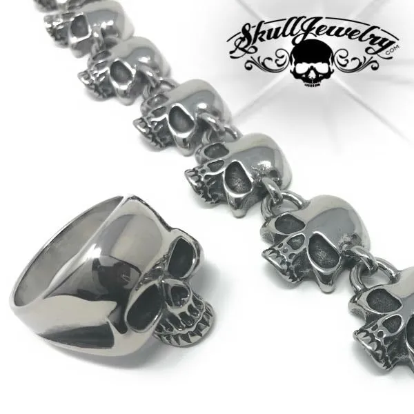 Keith Richards 'Old School' 24" Skull Necklace (n200-24")