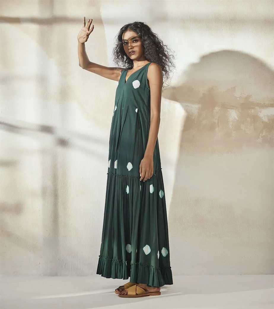 Khara Kapas  I Miami Dark Forest Maxi Dress
