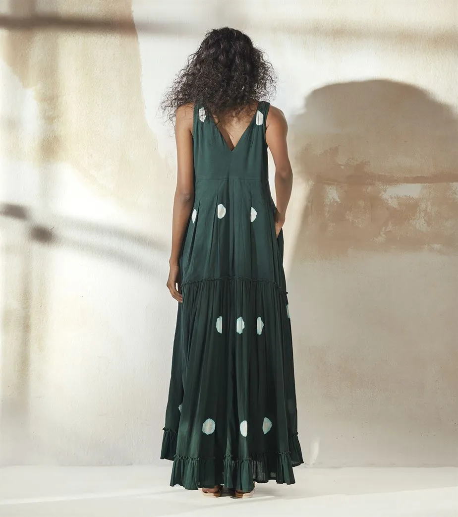 Khara Kapas  I Miami Dark Forest Maxi Dress