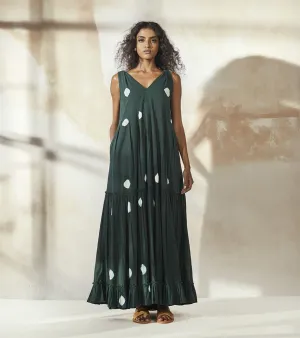 Khara Kapas  I Miami Dark Forest Maxi Dress