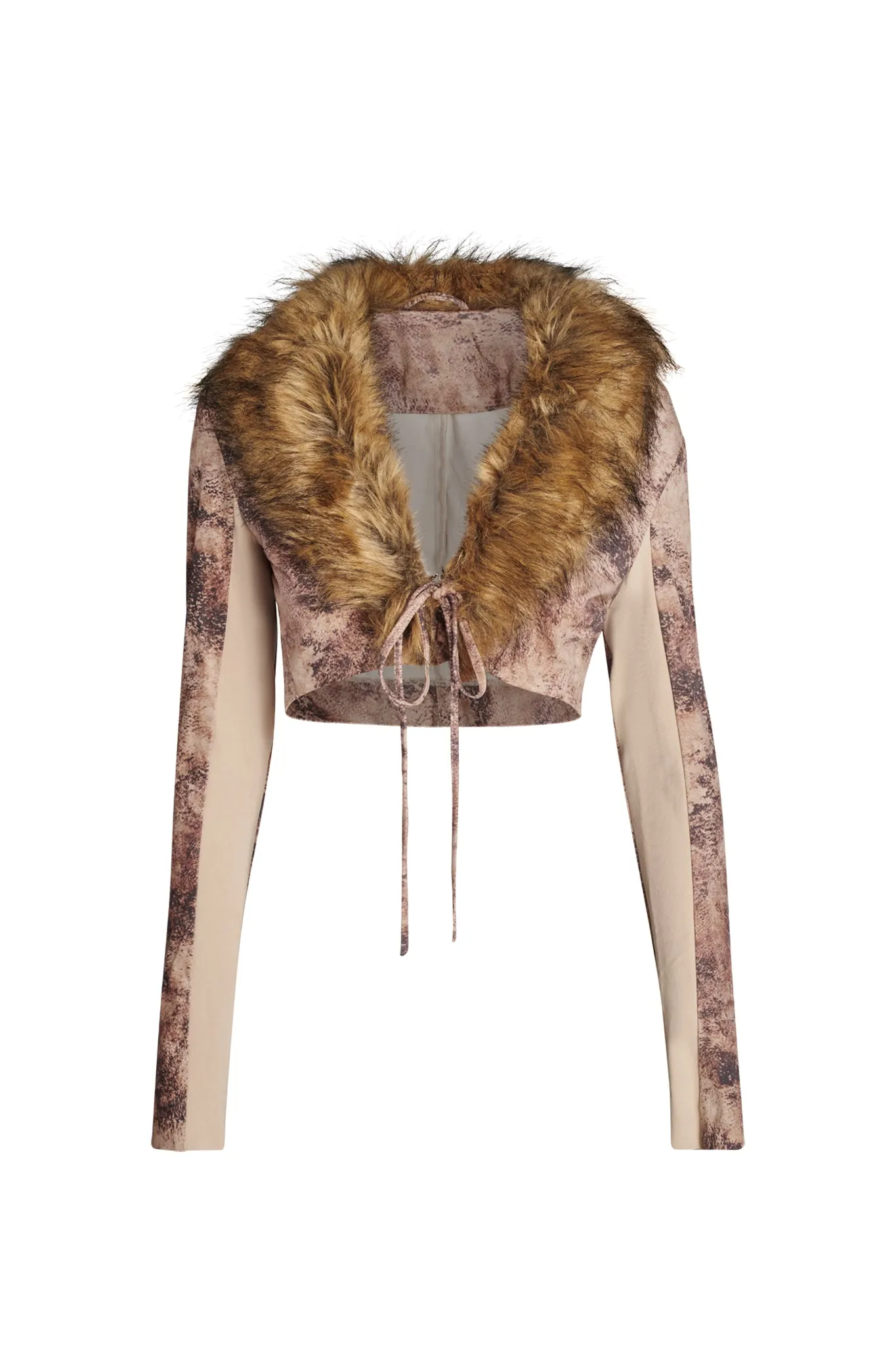 KINTH BOLERO - NEUTRAL : ANIMAL SUEDE