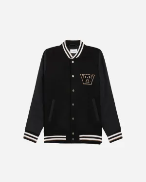 Kip Varsity Jacket - Black/Grey