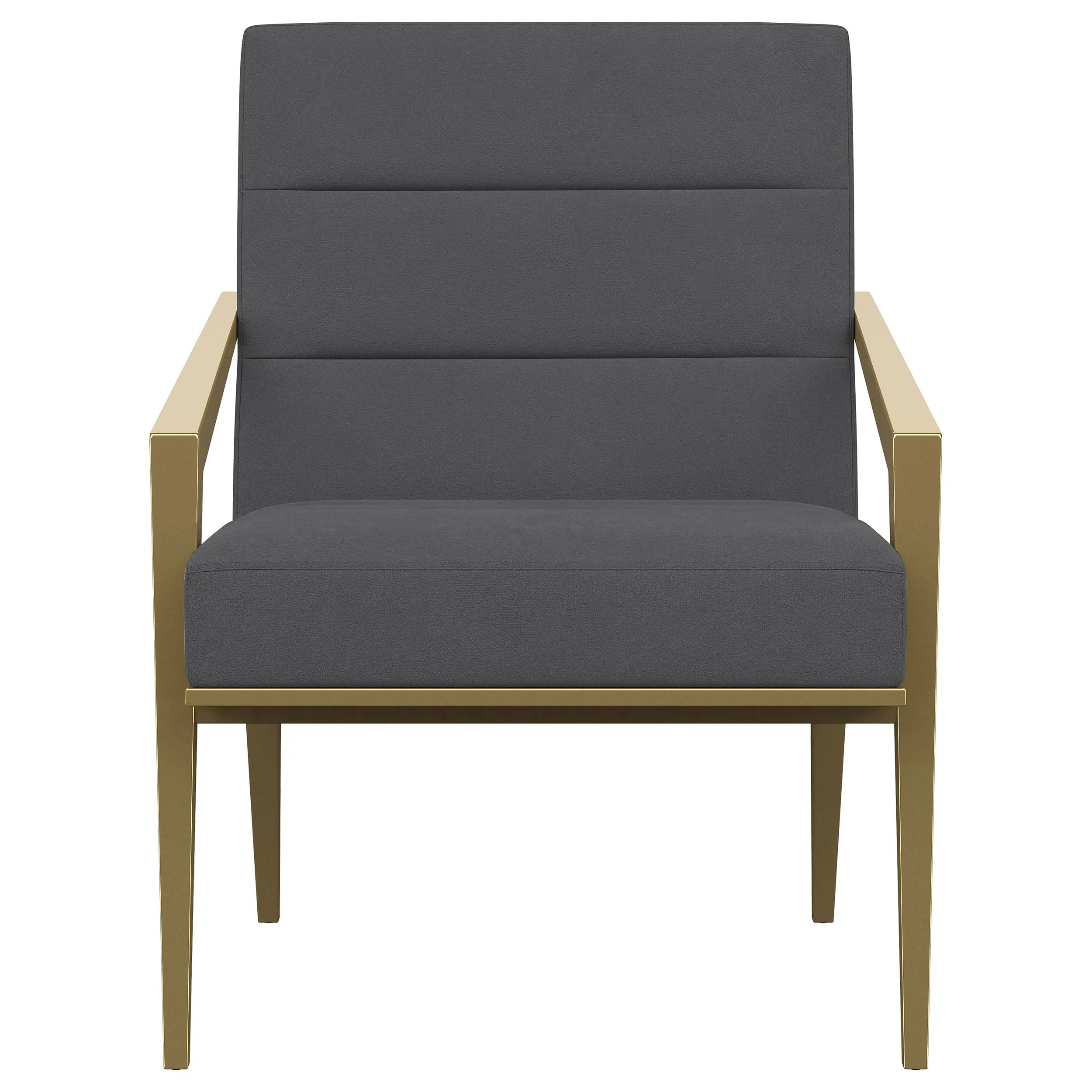 Kirra Upholstered Metal Arm Accent Chair Dark Grey