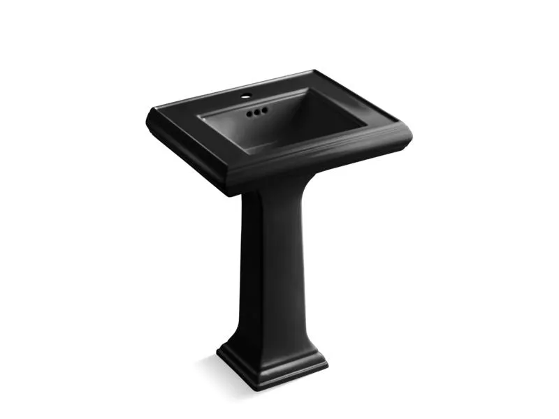 KOHLER K-2238-1 Memoirs Classic Classic 24" pedestal bathroom sink with single faucet hole