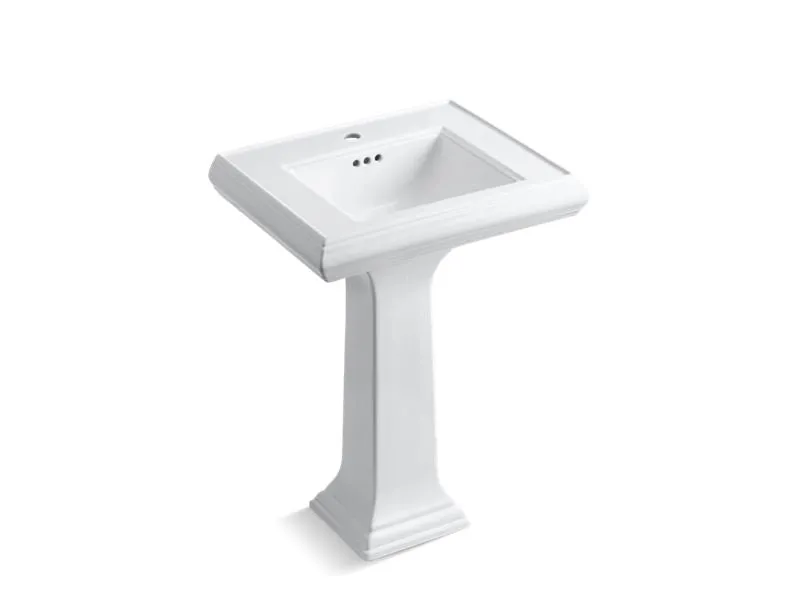 KOHLER K-2238-1 Memoirs Classic Classic 24" pedestal bathroom sink with single faucet hole