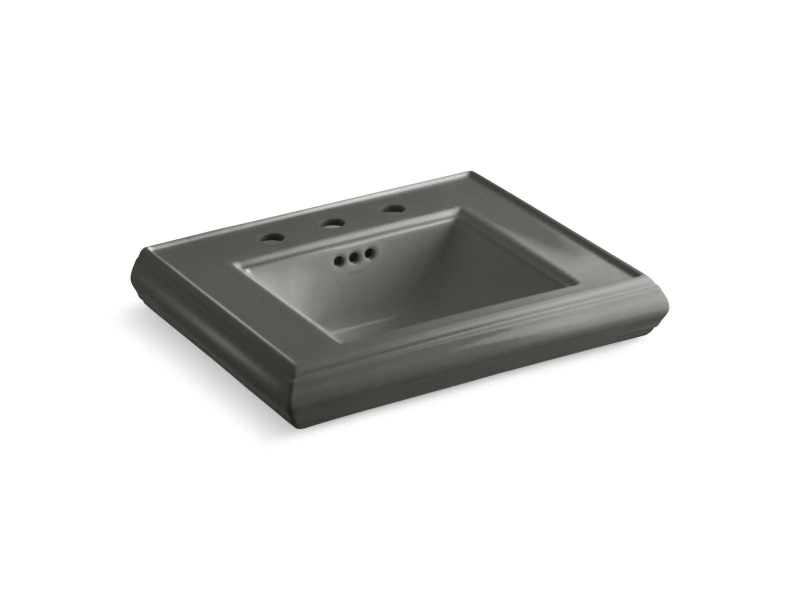 KOHLER K-2239-8 Memoirs Pedestal/console table bathroom sink basin with 8" widespread faucet holes