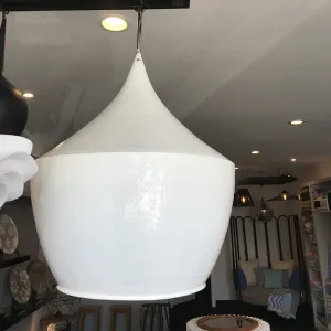 Kubah Light Shade in Glossy White Finish