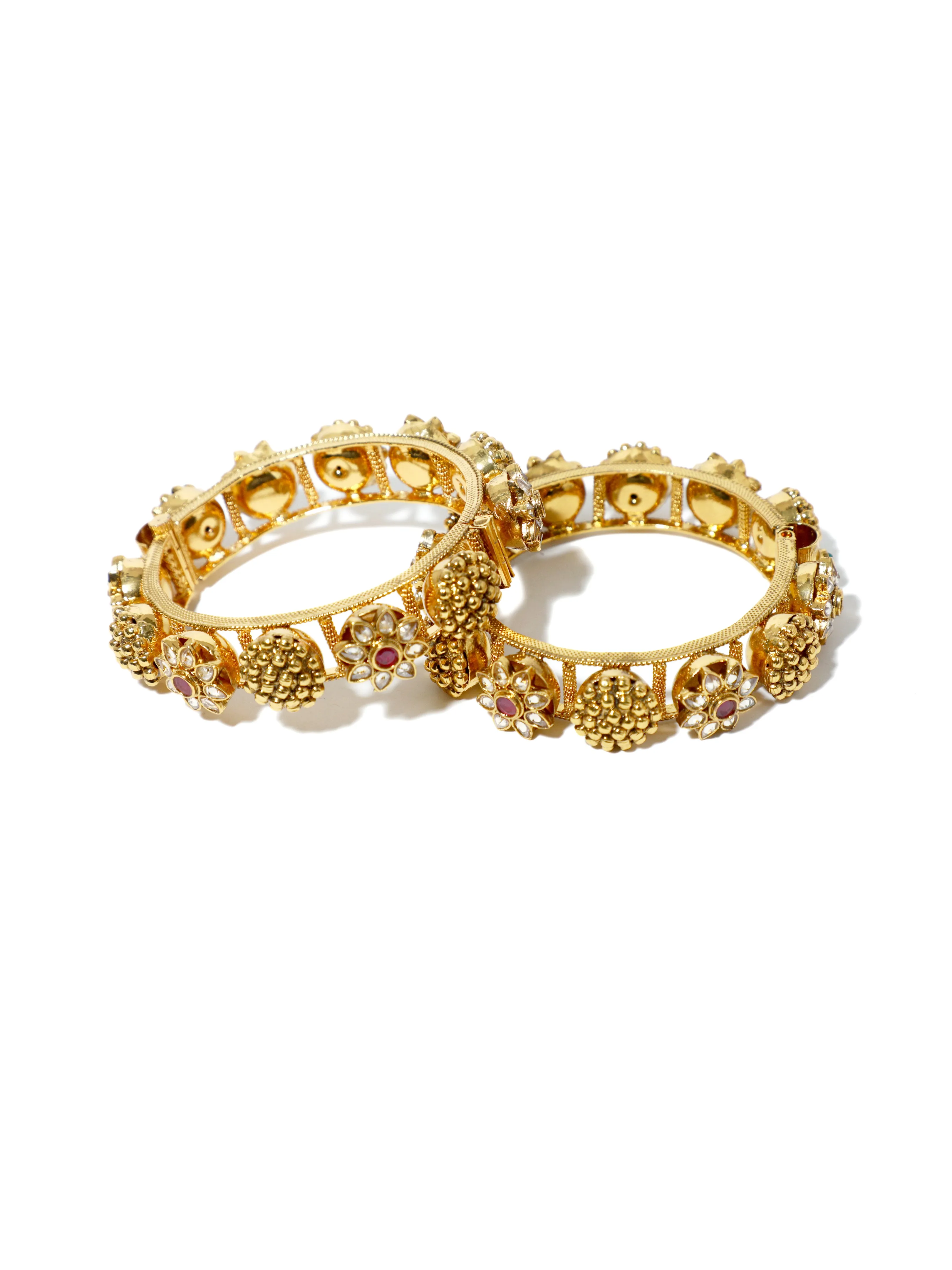 Kundan Gold-Plated  Bangle for Women