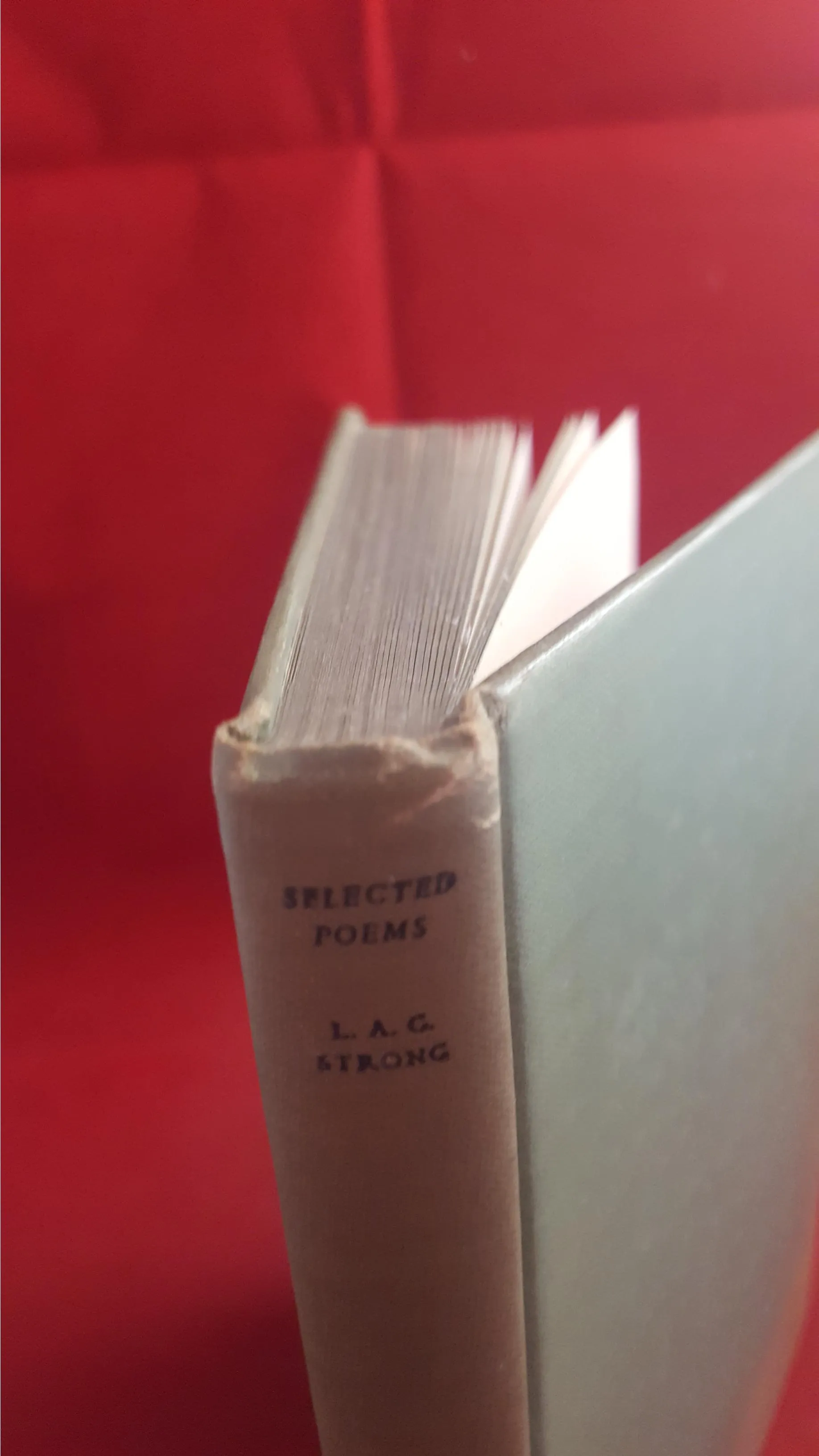 L A G Strong - Selected Poems, Knopf, 1932, 1st US, Signed