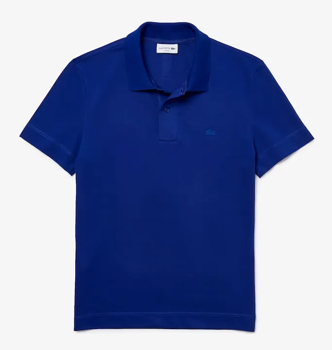 Lacoste Men's Slim Fit Organic Stretch Cotton Piqué Polo Blue PH1909-51-BDM